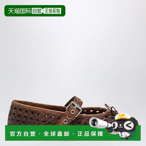 香港直邮MIU MIU 女士芭蕾乐福鞋 5F684E0053ZN7F00支付后1h可退