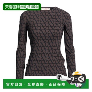 华伦天奴 舒适时尚 女士 brown棕色 T恤 香港直邮valentino