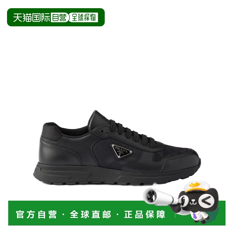 香港直邮Prada Prax 2.0 Re-Nylon 和皮革运动鞋 2EE4443LNWFG000