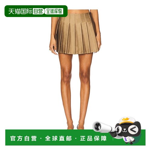 香港直邮Simkhai 女士 Rives 褶裥迷你裤裙半身裙【付后1h可退】