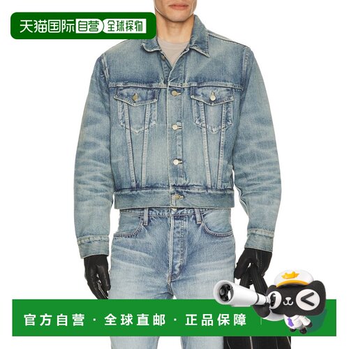 1h可退 美国直邮essentials fear of god 男士 牛仔经典款机车夹