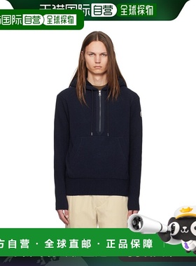 1h可退 香港直邮Moncler 盟可睐 男士 海军蓝连帽衫 J20919G00003