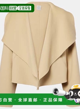 香港直邮TOT&Ecirc;ME 女士 double 标志短款羊毛夹克外套