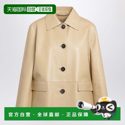 香港直邮toteme 女士 浅褐色羔羊皮夹克 263WRO0329LE0056