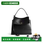 香港直邮Balenciaga 中号手袋 巴黎世家 1h可退 女士 Nano 黑色