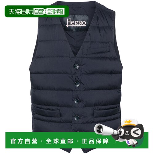 1h可退 香港直邮HERNO 男士马甲 PI002ULE12456Z9202 CO 蓝色 Il