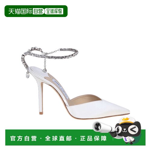 1h可退 Jimmy Choo Saeda水晶装饰高跟鞋 J000140765