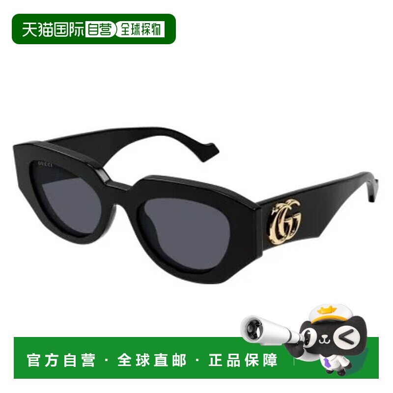 【配眼镜盒】欧洲直邮gucci 女士不规则徽标太阳镜防紫外线古驰