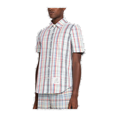 香港直邮Thom Browne 条纹短袖衬衫 MWS239AF0273