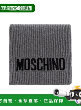 香港直邮MOSCHINO 男士围巾 50242M5874015 AW2025 灰色 Scarf wi