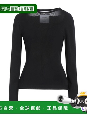 1h可退 香港直邮Moschino 莫斯奇诺 女士 毛衣 black黑色 舒适时