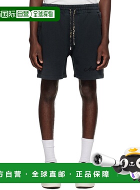 1h可退 香港直邮AMIRI 男士 黑色 Bleach Bandana 短裤 AMJYSH104