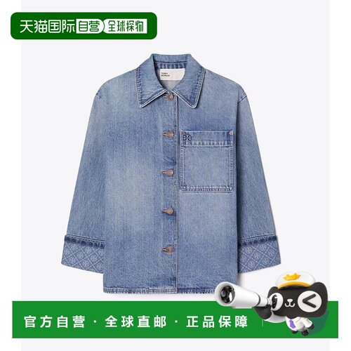 欧洲直邮TORY BURCH 女士西服 179125414 AW2026 蓝色 DENIM BARN