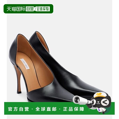 香港直邮calvin klein 女士 Rea 皮质浅口鞋 black黑色 舒适时尚