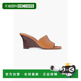 1h可退 香港直邮VINCE 女士 Pia 皮质坡跟凉拖 E9950L4SIZECEU253