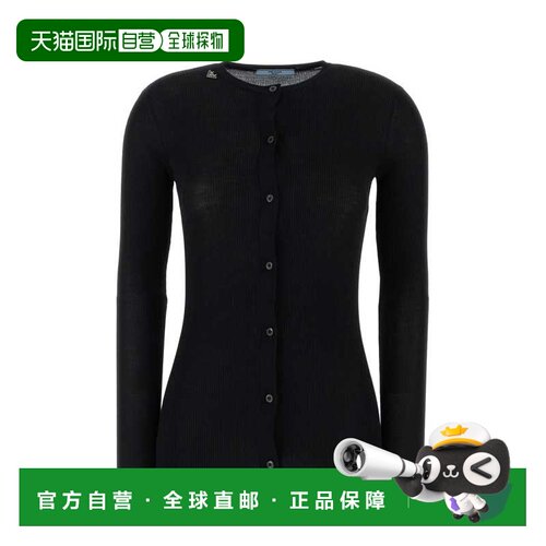 香港直邮PRADA 女士针织衫 P25O06SOOO18PXF0002 SS2026 黑色