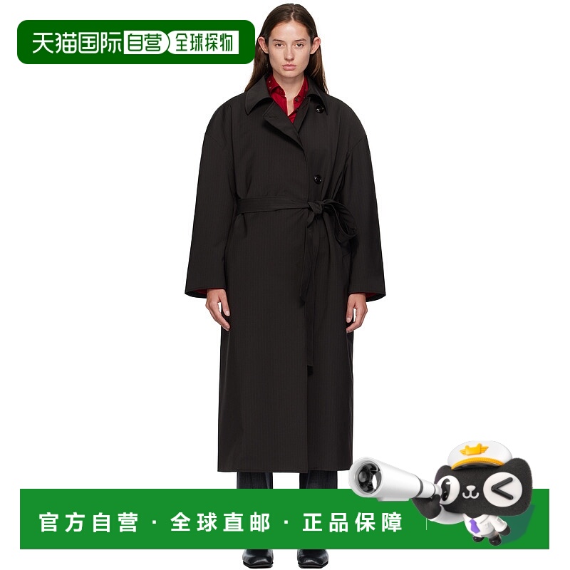 1h可退 香港直邮Our Legacy 女士 黑色 Court 大衣 W4251CC