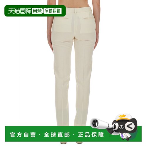 1h可退 香港直邮Jil Sander 吉尔 桑达 女士 腰带袢休闲裤 J04KA0
