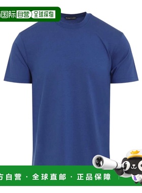 香港直邮Tom Ford 圆领休闲短袖T恤男装 JCS004JMT012UBYPRUSSIAN