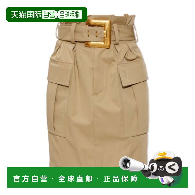 Balmain 口袋半身裙 HF1LCB15CG43a字裙中裙