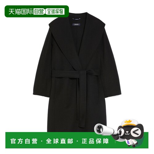 1h可退 香港直邮MAX MARA 女士大衣 9016065106013 CO 黑色 Messi