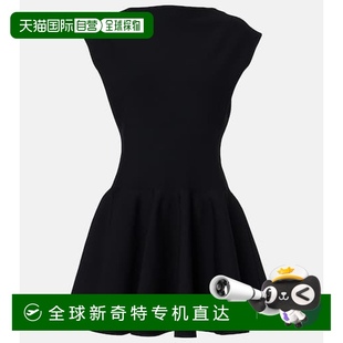 香港直邮Alaia Skater 1h可退 女士 舒适时 迷你连衣裙 black黑色