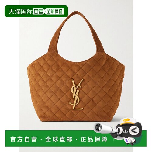 香港直邮Saint Laurent 圣罗兰 女士 Icare 中号麦特拉斯凸纹绒面