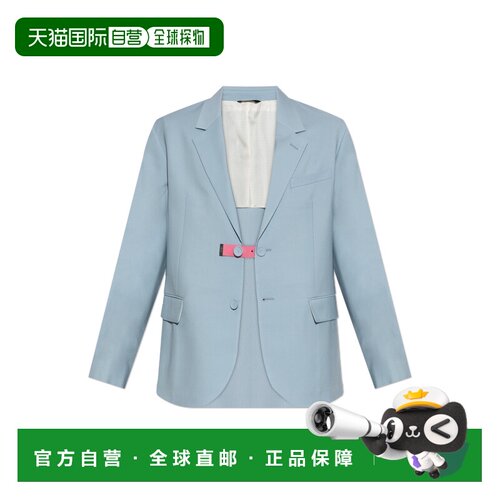 欧洲直邮FENDI 男士夹克 FJ0987AYU7F1LZH SS2026 蓝色 Single-br