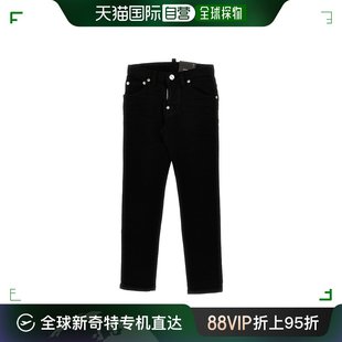 徽标标签牛仔长裤 香港直邮Dsquared2 男童 DQ2060D0A 二次方 童装