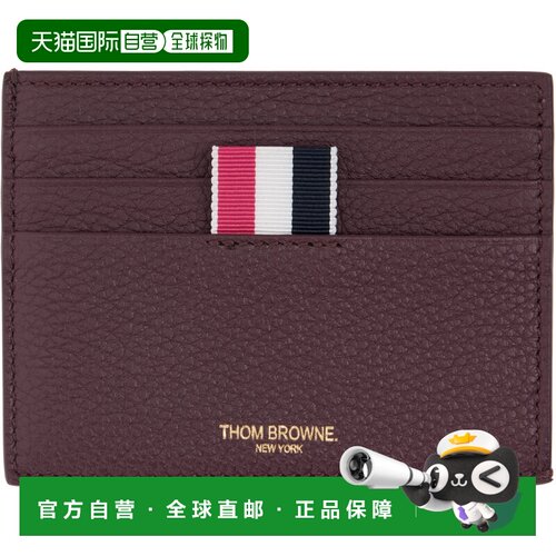香港直邮Thom Browne 汤姆 布朗 男士 酒红色 Soft Pebble Grain