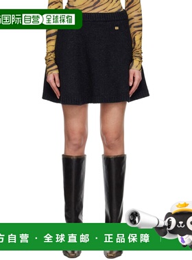 1h可退 香港直邮GANNI 甘尼 女士 灰色短裙 K2582Phan grey灰色