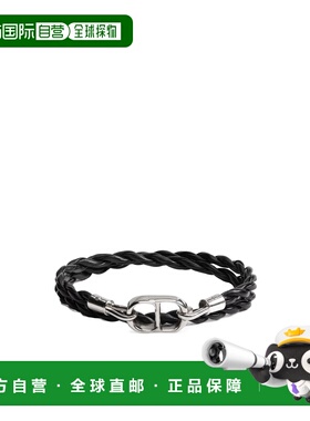 1h可退 香港直邮Dior CD Icon 编织皮革双链条手链 B3210HOMLE