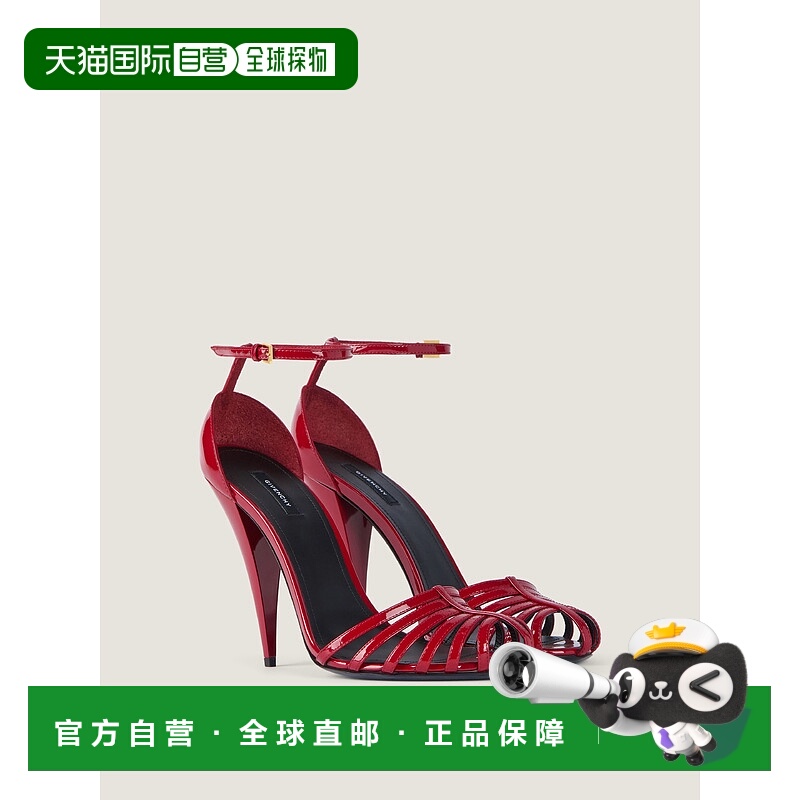 欧洲直邮纪梵希（2025年发布）漆皮笼形高跟凉鞋