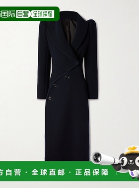 1h可退 香港直邮Alaia 女士 羊毛大衣 AA9M1098T473B537MINUIT