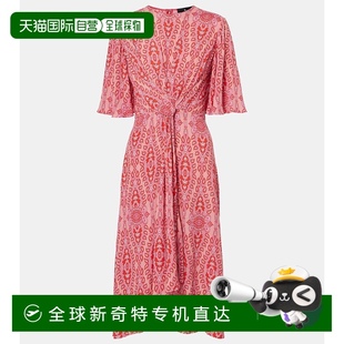 000294时尚 香港直邮Etro 印花褶皱中长连衣裙 艾特罗 女士