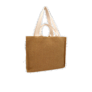 香港直邮Marni logo刺绣草编托特手提包 SHMP0078U0P3860Z0R42