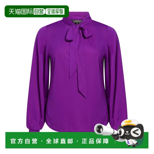 1h可退 香港直邮Lauren Ralph Lauren 女士 上衣 purple紫色 舒适