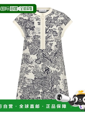 香港直邮Dior Dioriviera 短款喇叭形连衣裙 544R17A5008迪奥