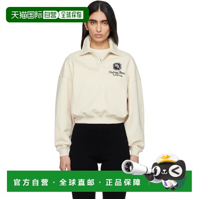 1h可退 香港直邮AMIRI 女士 灰白色 MA Chateau 长袖 Polo 衫 AWT