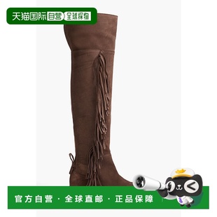 流苏绒面革过膝靴子 1h可退 Joice 女士 SB41025A1 香港直邮chloe