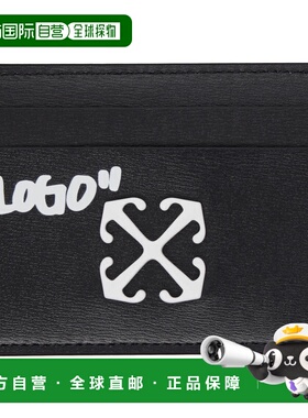 1h可退 香港直邮off-white 女士 黑色 Jitney Quote 卡包 OWND027