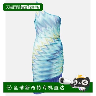 之字纹流苏透视迷你连衣裙 1h可退 香港直邮MISSONI 米索尼 女士