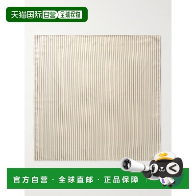 1h可退 香港直邮toteme 女士 标志条纹真丝-斜纹围巾 261WSC0149F