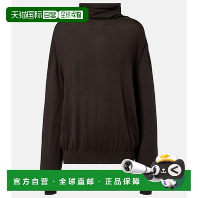 香港直邮KHAITE 女士 Annette 羊毛毛衣 brown棕色 舒适时尚