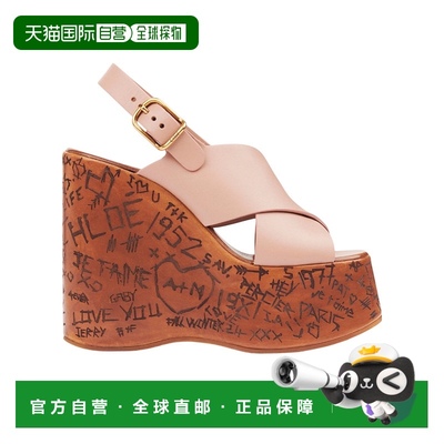香港直邮Chloe MAXIME 坡跟凉鞋 C25A02YPI