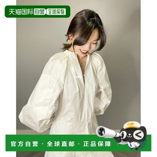 JSPS502306WS244200 褶饰细节中长连衣裙 香港直邮Jil Sander