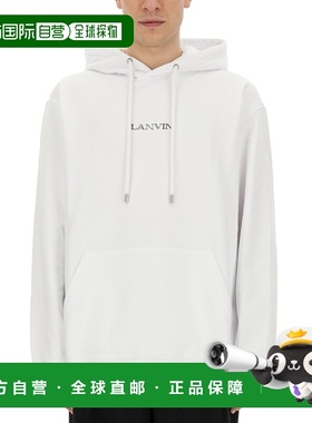 1h可退 香港直邮Lanvin 朗雯 男士 带Logo运动衫 RUHO0009J110P24