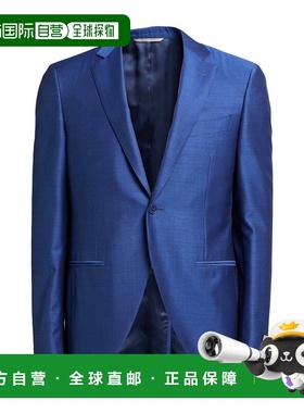 1h可退 香港直邮Canali 康钠丽 男士 西装外套 blue蓝色 舒适时尚