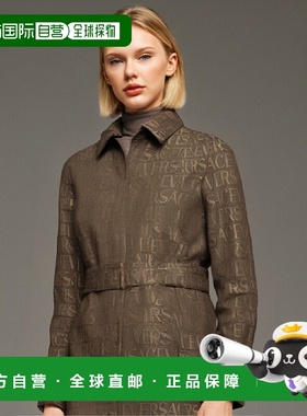 香港直邮Versace 翻领系带风衣 10108831A03315