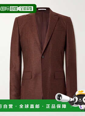 香港直邮1h可退 Gabriela Hearst 男士 Irving 羊毛羊绒混纺法兰